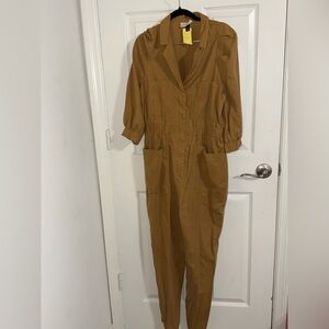 Universal Thread Caramel Utility Jumpsuit with Front Pockets